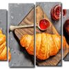 Tasty Croissant 4 Panels Paint By Numbers