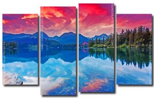 Tatras Mountains National Park 4 Panels Paint By Numbers