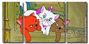 The Aristocats 3 Panels Paint By Numbers