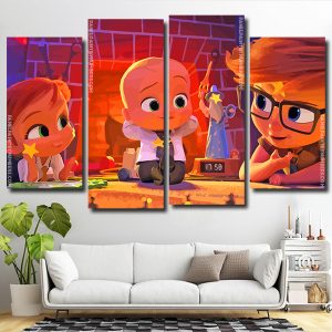 The Boss Baby 4 Panels Paint By Numbers