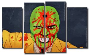 The Mask 4 Panels Paint By Numbers