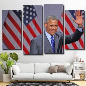 The President Barack Hussein Obama 4 Panels Paint By Numbers