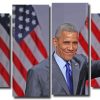 The President Barack Hussein Obama 4 Panels Paint By Numbers