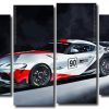 Toyota GR Supra GT4 Race Car 4 Panels Paint By Numbers