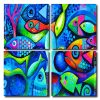 Tropical Fishes Square Panels Paint By Numbers