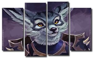 Velox The Vulpera 4 Panels Paint By Numbers