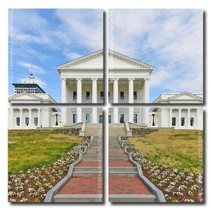 Virginia State Capitol Richmond Square Panels Paint By Numbers