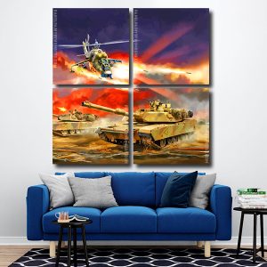 War Scene Square Panels Paint By Numbers