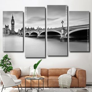 Westminster Bridge 4 Panels Paint By Numbers