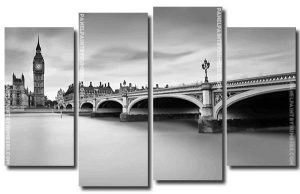 Westminster Bridge 4 Panels Paint By Numbers