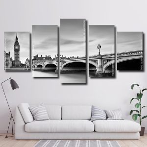 Westminster Bridge 5 Panels Paint By Numbers