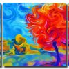 Aesthetic Abstract Landscape 3 Panels Paint By Numbers