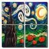 Aesthetic Halloween Starry Night Square Panels Paint By Numbers