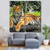 Aesthetic Tiger Square Panels Paint By Numbers