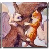 Angel Cats 3 Panels Paint By Numbers