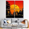 Animals Silhouette Square Panels Paint By Numbers