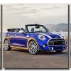 Blue Minicooper 3 Panels Paint By Numbers