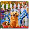 Cute Dogs 3 Panels Paint By Numbers