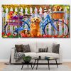 Cute Dogs 3 Panels Paint By Numbers