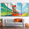 Cyclist Art 3 Panels Paint By Numbers