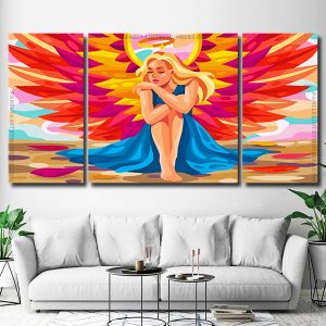 Fairy Angel 3 Panels Paint By Numbers