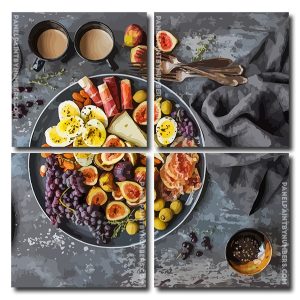 Healthy Breakfast Square Panels Paint By Numbers