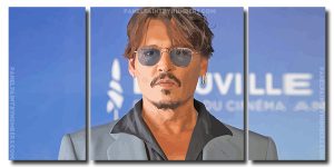 John Christopher Depp 3 Panels Paint By Numbers