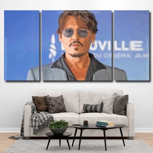 John Christopher Depp 3 Panels Paint By Numbers