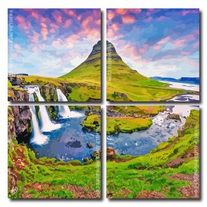 Kirkjufell Mountain Iceland Square Panels Paint By Numbers