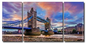 London Bridge 3 Panels Paint By Numbers