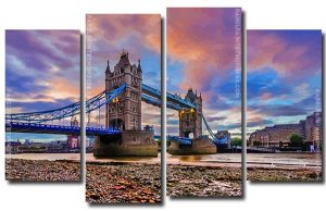 London Bridge 4 Panels Paint By Numbers