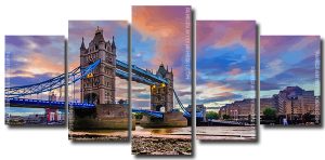 London Bridge 5 Panels Paint By Numbers