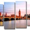 London City Art 4 Panels Paint By Numbers