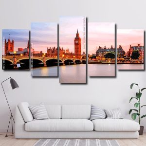 London City Art 5 Panels Paint By Numbers