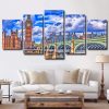 London Cityscape 5 Panels Paint By Numbers