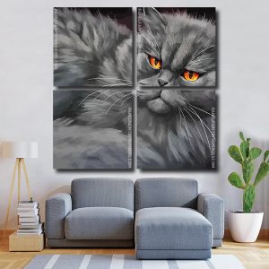 Mad Black Cat Square Panels Paint By Numbers