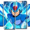 Mega Man Anime 4 Panels Paint By Numbers