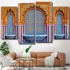 Moroccan Mosaic 4 Panels Paint By Numbers