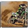 Motocross Racing 3 Panels Paint By Numbers