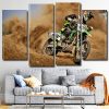 Motocross Racing 4 Panels Paint By Numbers