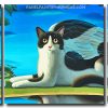 Mouse And Cat Angel 3 Panels Paint By Numbers