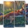 Mythical Big Cat 4 Panels Paint By Numbers