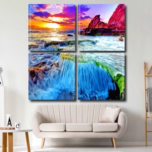 Ocean Scene Square Panels Paint By Numbers