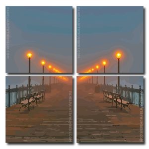 Piers Lamps Square Panels Paint By Numbers