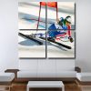 Snow Skiing Square Panels Paint By Numbers