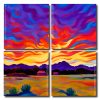 Sunset Landscape Square Panels Paint By Numbers