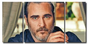 The Actor Joaquin Phoenix 3 Panels Paint By Numbers