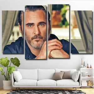 The Actor Joaquin Phoenix 4 Panels Paint By Numbers