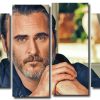 The Actor Joaquin Phoenix 4 Panels Paint By Numbers