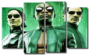 The Matrix 4 Panels Paint By Numbers